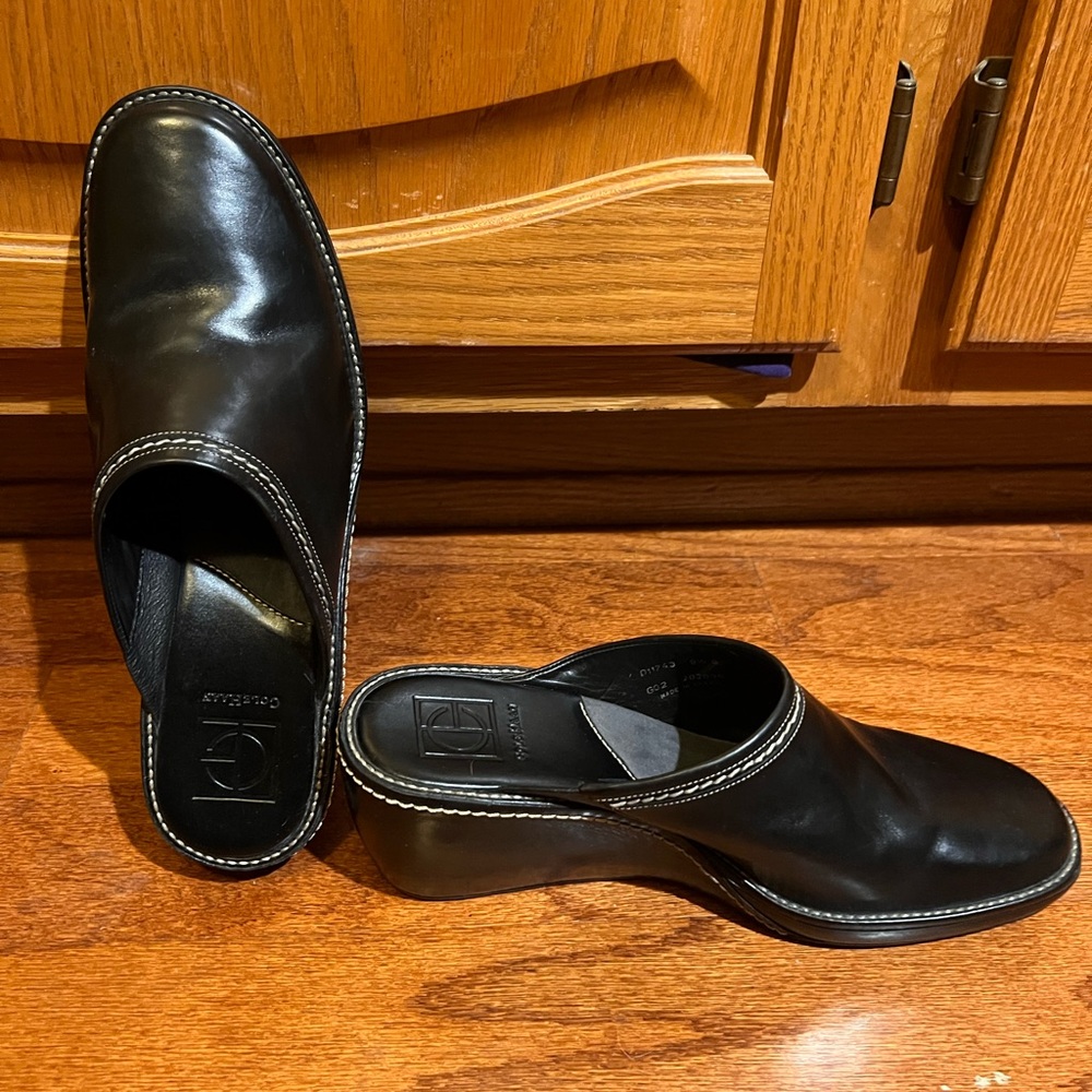 Cole Haan all leather wedge style clog